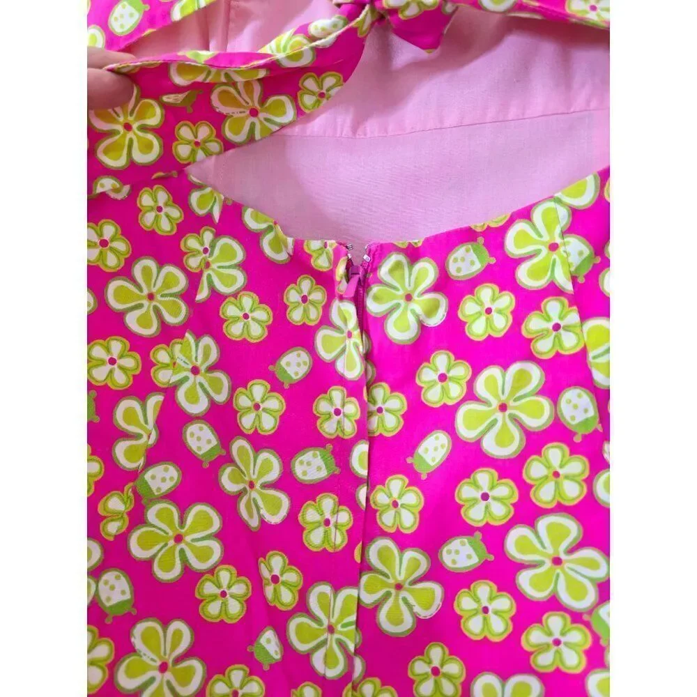 VTG Lilly pulitzer Sleeveless Floral Mini Dress 4 - Picture 6 of 7